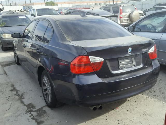 WBAVB135X6KX36323 - 2006 BMW 325 I BLUE photo 3