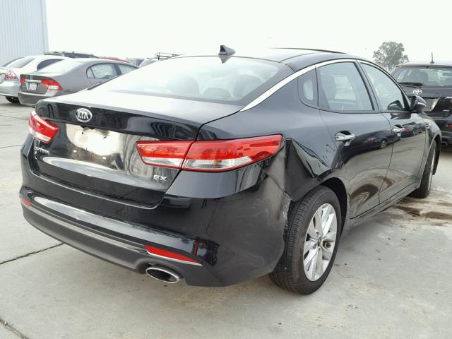 5XXGU4L34HG136500 - 2017 KIA OPTIMA EX BLACK photo 4