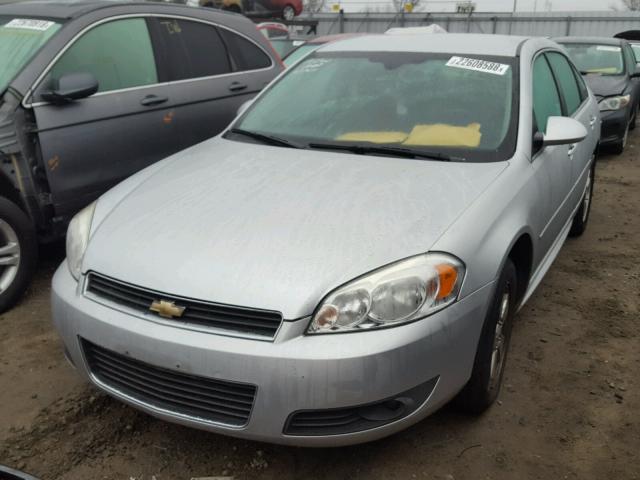 2G1WG5EK6B1119894 - 2011 CHEVROLET IMPALA LT SILVER photo 2