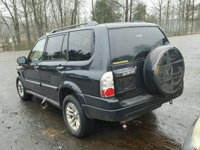 JS3TX92V664100533 - 2006 SUZUKI XL7 BLACK photo 3