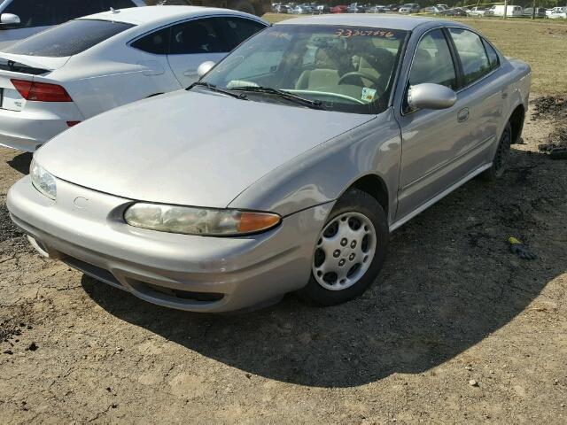 1G3NL52E1YC348967 - 2000 OLDSMOBILE ALERO GL BEIGE photo 2