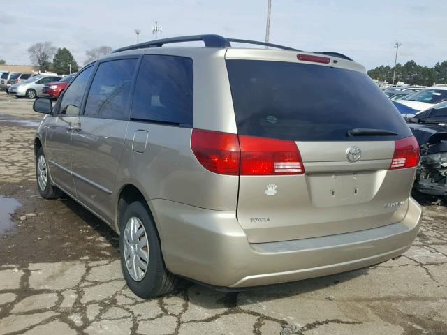 5TDZA23C05S283879 - 2005 TOYOTA SIENNA CE GOLD photo 3