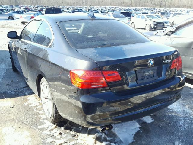 WBAKF3C56BE442705 - 2011 BMW 328 XI BLACK photo 3