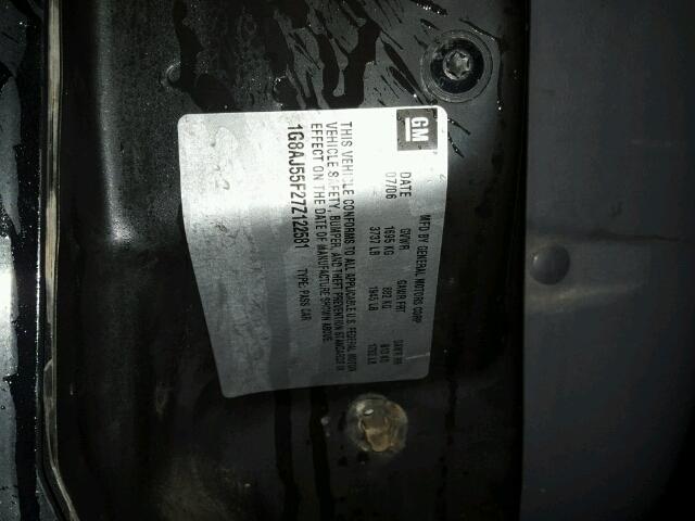 1G8AJ55F27Z122581 - 2007 SATURN ION LEVEL BLACK photo 10