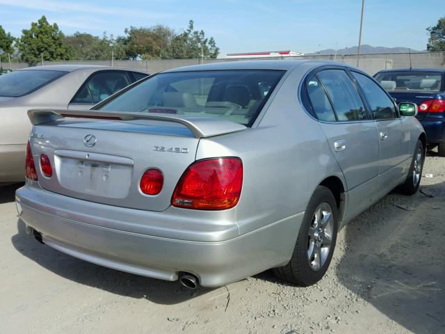 JT8BL69S710006367 - 2001 LEXUS GS 430 SILVER photo 4