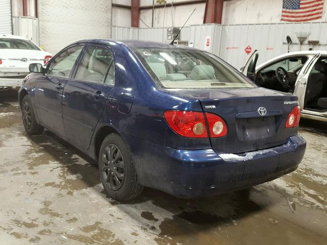 1NXBR32E55Z370574 - 2005 TOYOTA COROLLA CE BLUE photo 3