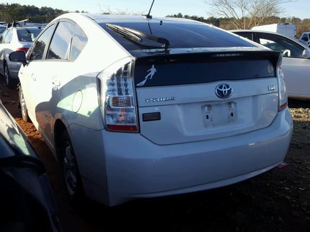 JTDKN3DU5A0177041 - 2010 TOYOTA PRIUS WHITE photo 3