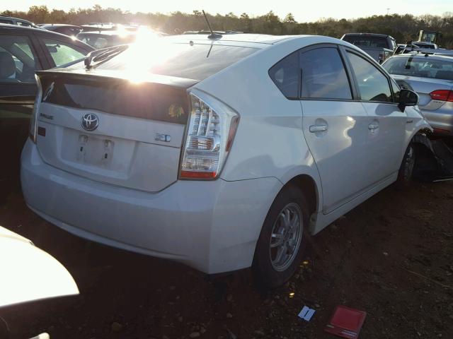 JTDKN3DU5A0177041 - 2010 TOYOTA PRIUS WHITE photo 4