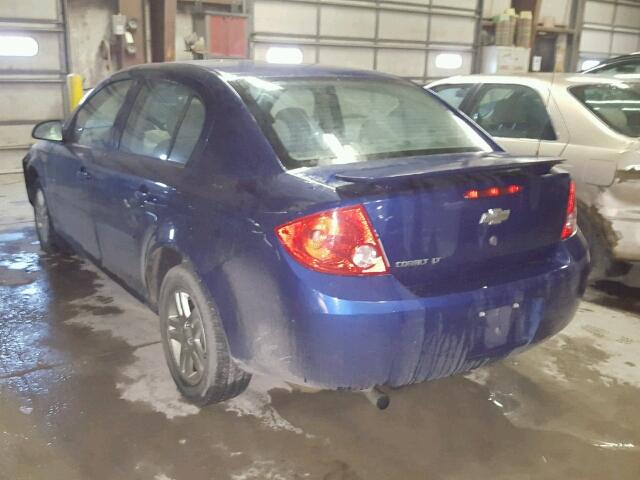 1G1AL55F477376880 - 2007 CHEVROLET COBALT LT BLUE photo 3