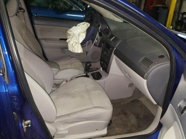 1G1AL55F477376880 - 2007 CHEVROLET COBALT LT BLUE photo 5