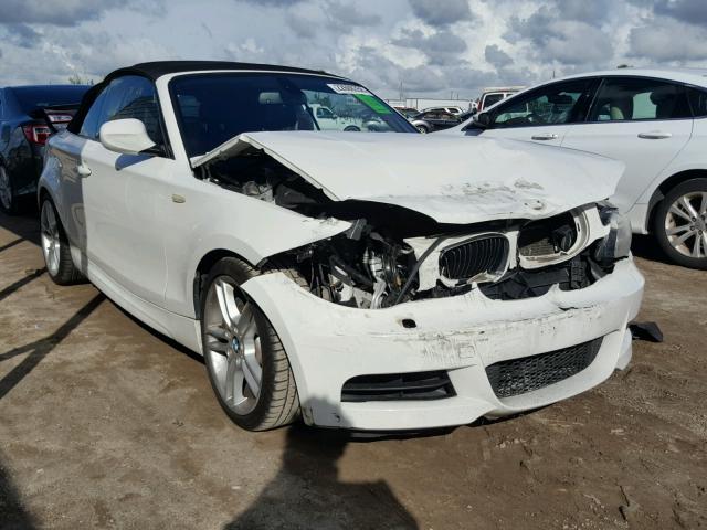 WBAUN7C55CVM26676 - 2012 BMW 135 I WHITE photo 1