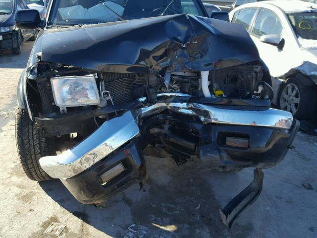 1N6ED27Y7YC342585 - 2000 NISSAN FRONTIER C BLACK photo 9