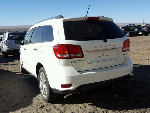 3C4PDDDG3ET241384 - 2014 DODGE JOURNEY LI WHITE photo 3