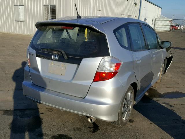 JHMGE8H53CC018055 - 2012 HONDA FIT SPORT SILVER photo 4