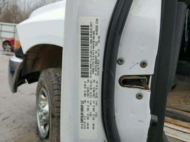 3D73Y3CL9BG526757 - 2011 DODGE RAM 3500 WHITE photo 10