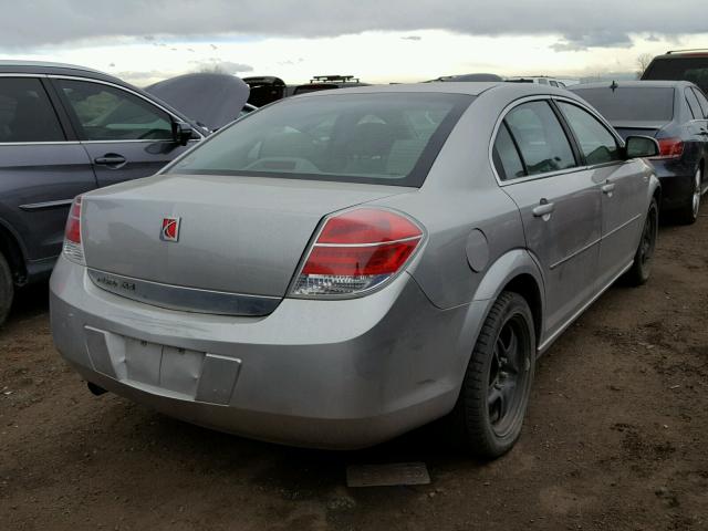 1G8ZS57B28F216005 - 2008 SATURN AURA XE SILVER photo 4