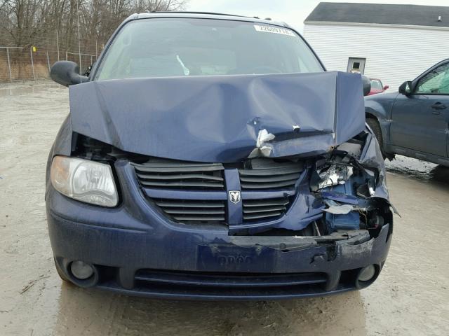 2D4GP44L66R659255 - 2006 DODGE GRAND CARA BLUE photo 9