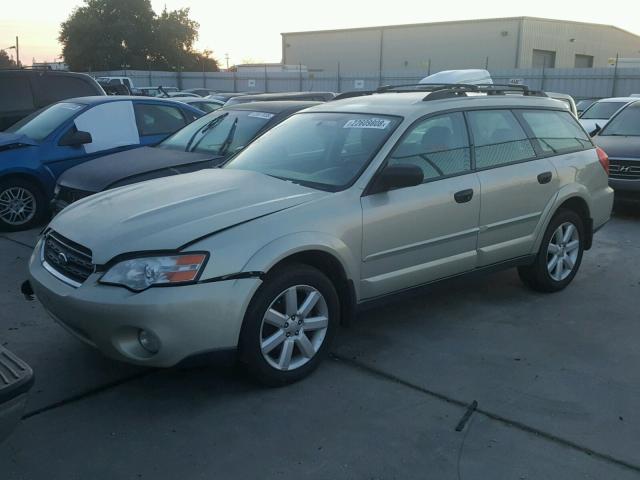 4S4BP61C667344492 - 2006 SUBARU LEGACY OUT GOLD photo 2