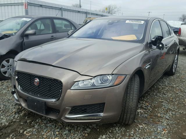 SAJBD4BV4HCY41151 - 2017 JAGUAR XF PREMIUM BROWN photo 2