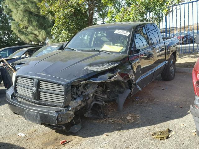 1D7HE48N46S666471 - 2006 DODGE DAKOTA QUA BLACK photo 2