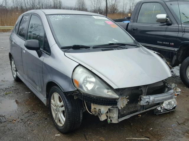 JHMGD38678S047912 - 2008 HONDA FIT SPORT SILVER photo 1