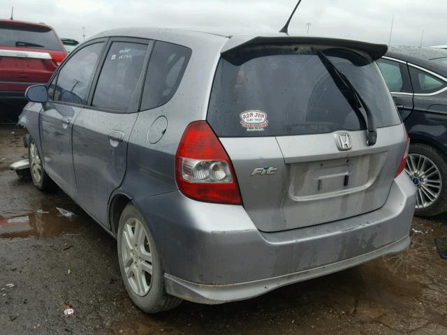 JHMGD38678S047912 - 2008 HONDA FIT SPORT SILVER photo 3