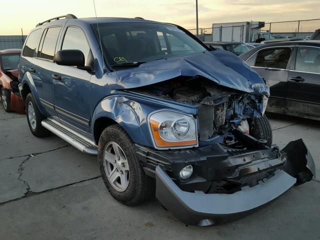 1D4HB48N55F599442 - 2005 DODGE DURANGO SL BLUE photo 1