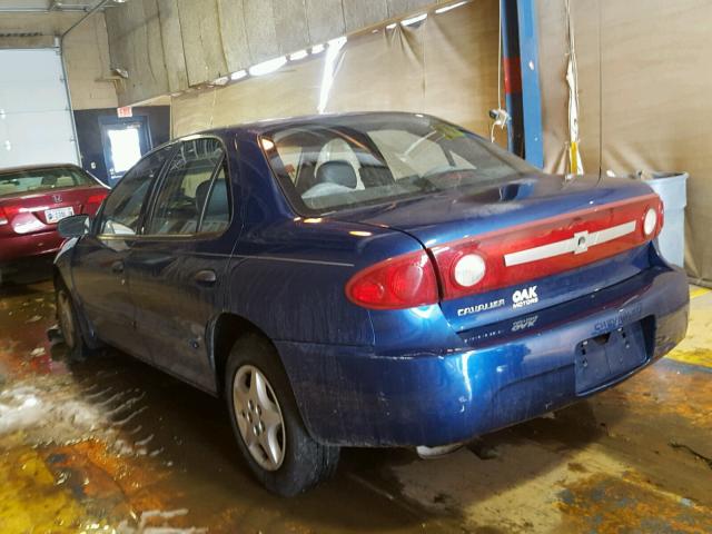 1G1JC52F537386736 - 2003 CHEVROLET CAVALIER BLUE photo 3