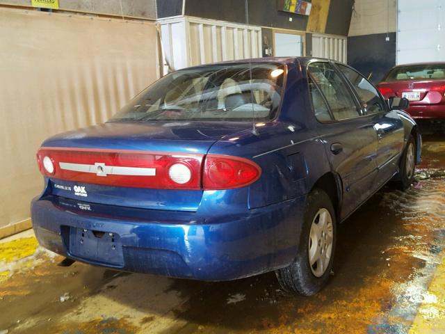 1G1JC52F537386736 - 2003 CHEVROLET CAVALIER BLUE photo 4