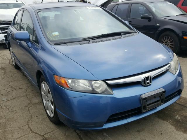 1HGFA16526L153617 - 2006 HONDA CIVIC LX BLUE photo 1