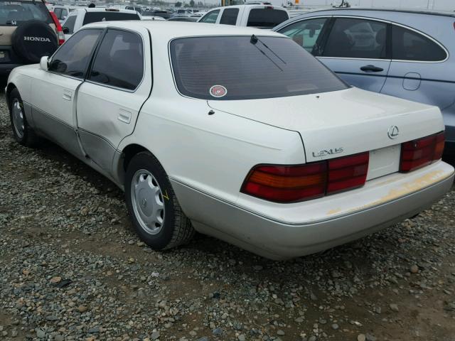 JT8UF11E5R0197999 - 1994 LEXUS LS 400 WHITE photo 3