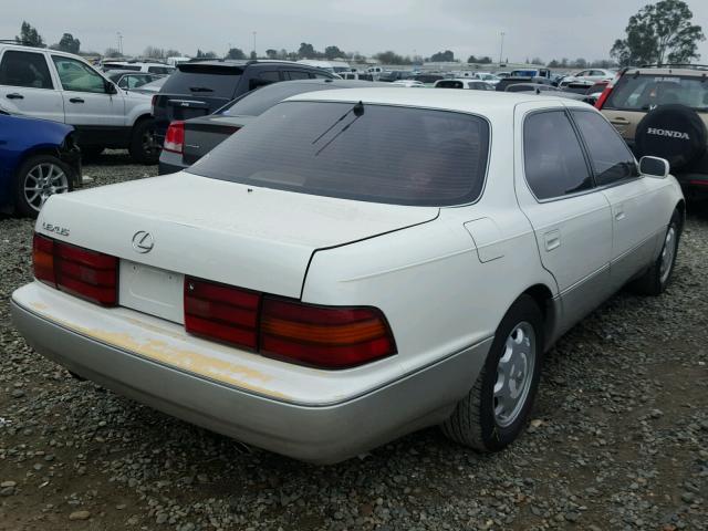 JT8UF11E5R0197999 - 1994 LEXUS LS 400 WHITE photo 4