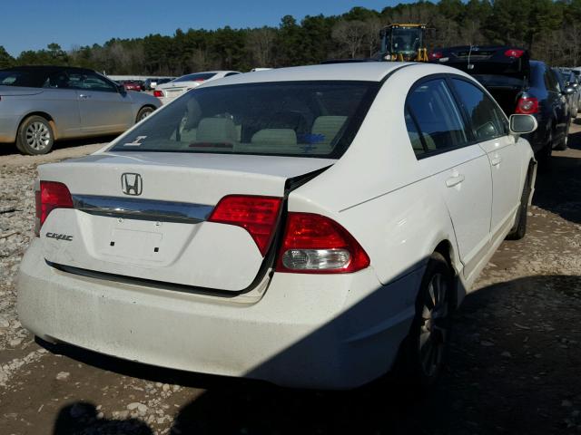 19XFA16899E042231 - 2009 HONDA CIVIC EX WHITE photo 4