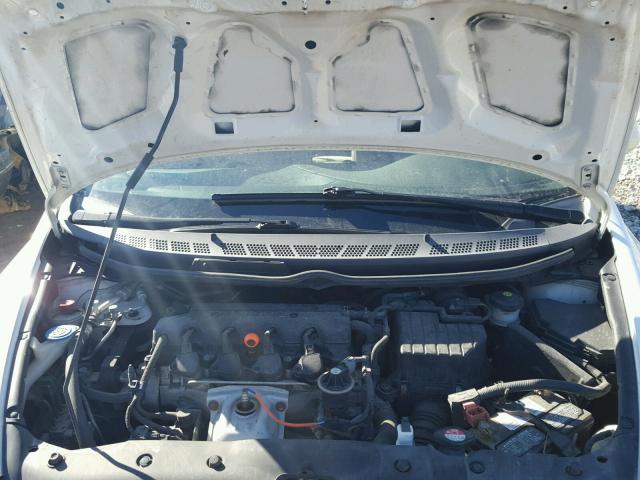 19XFA16899E042231 - 2009 HONDA CIVIC EX თეთრი ფოტო 7