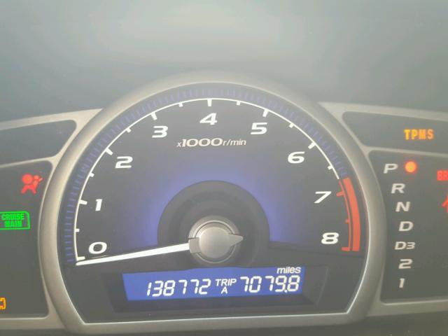 19XFA16899E042231 - 2009 HONDA CIVIC EX თეთრი ფოტო 8