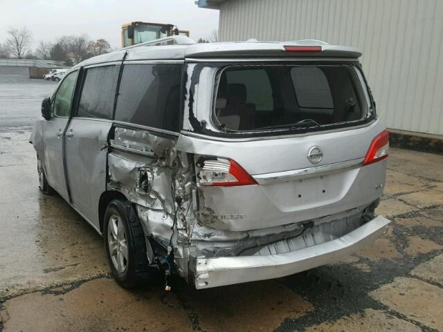 JN8AE2KP6H9166286 - 2017 NISSAN QUEST S SILVER photo 3