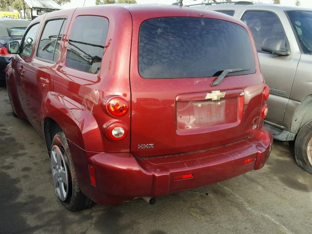 3GNDA13D58S574608 - 2008 CHEVROLET HHR LS RED photo 3