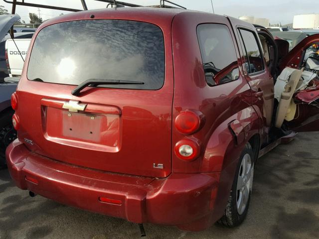 3GNDA13D58S574608 - 2008 CHEVROLET HHR LS RED photo 4
