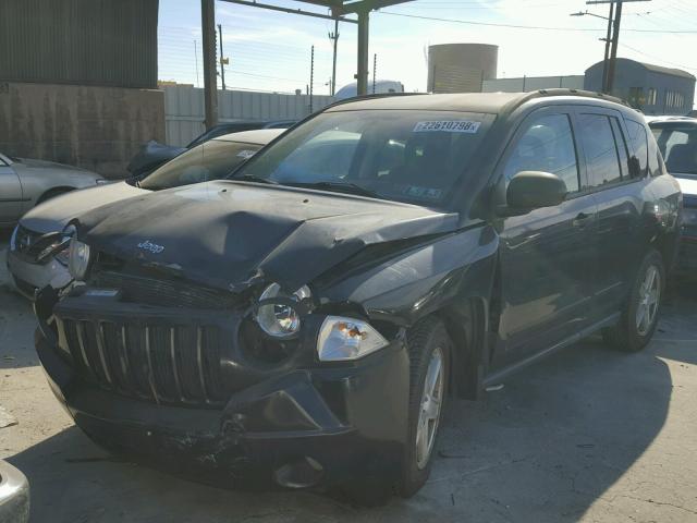 1J8FF47W78D515682 - 2008 JEEP COMPASS SP BLACK photo 2