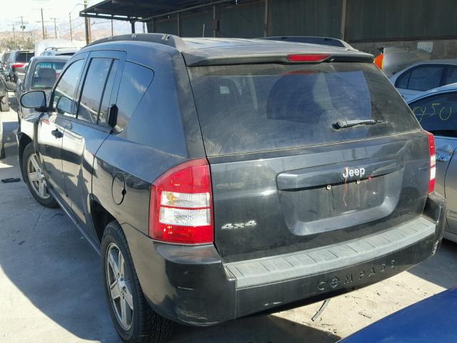 1J8FF47W78D515682 - 2008 JEEP COMPASS SP BLACK photo 3