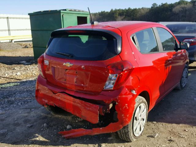 KL8CB6SA6HC753468 - 2017 CHEVROLET SPARK LS RED photo 4