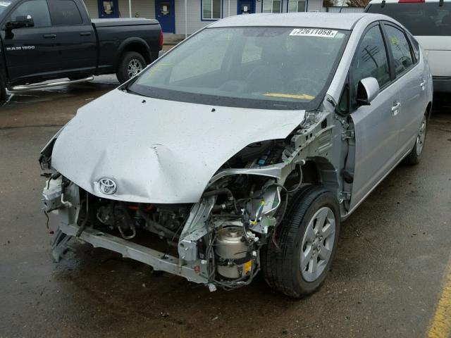 JTDKB20U767081659 - 2006 TOYOTA PRIUS SILVER photo 2