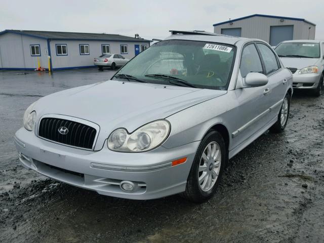 KMHWF35H23A778352 - 2003 HYUNDAI SONATA GLS SILVER photo 2