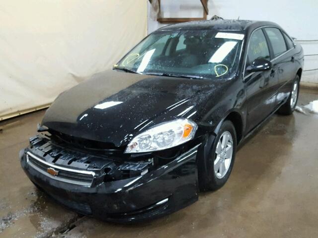 2G1WT58K981362342 - 2008 CHEVROLET IMPALA LT BLACK photo 2