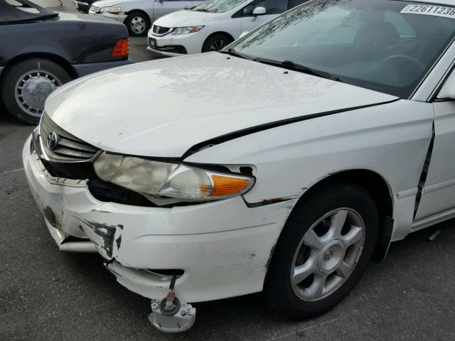 2T1CF22P82C600999 - 2002 TOYOTA CAMRY SOLA WHITE photo 9