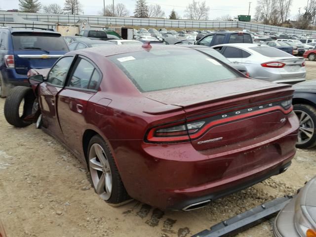 2C3CDXCT3JH122790 - 2018 DODGE CHARGER R/ MAROON photo 3