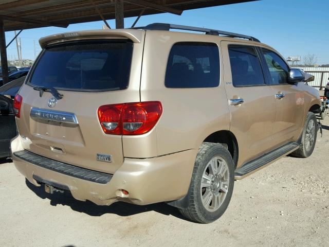 5TDYY5G16AS024535 - 2010 TOYOTA SEQUOIA PL GOLD photo 4