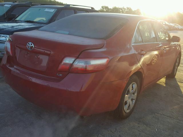 4T1BE46K37U039321 - 2007 TOYOTA CAMRY NEW RED photo 4