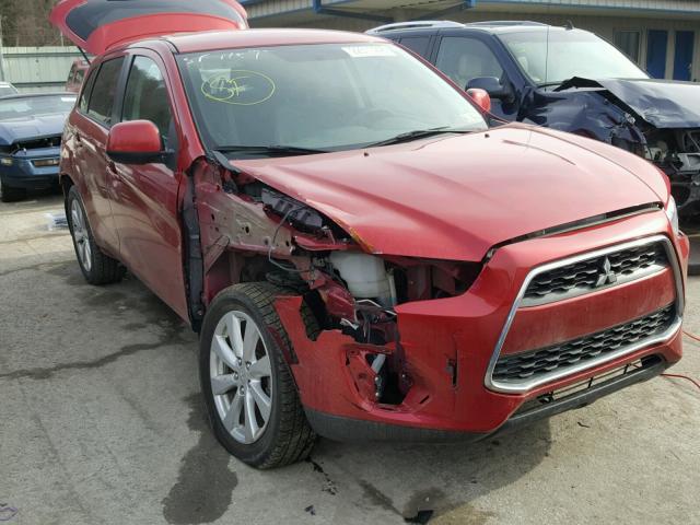 4A4AR3AU2FE017495 - 2015 MITSUBISHI OUTLANDER RED photo 1