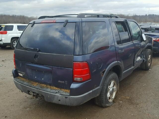 1FMZU83W83UC80026 - 2003 FORD EXPLORER X BLUE photo 4